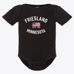 Friesland Minnesota Patriot Baby Onesie