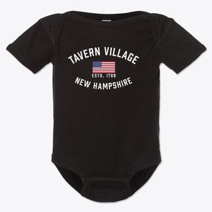 Tavern Village New Hampshire Patriot Baby Onesie
