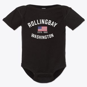 Rollingbay Washington Patriot Baby Onesie