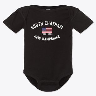 South Chatham New Hampshire Patriot Baby Onesie