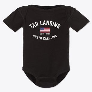 Tar Landing North Carolina Patriot Baby Onesie