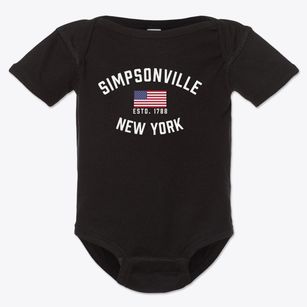 Simpsonville New York Patriot Baby Onesie