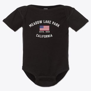 Meadow Lake Park California Patriot Baby Onesie