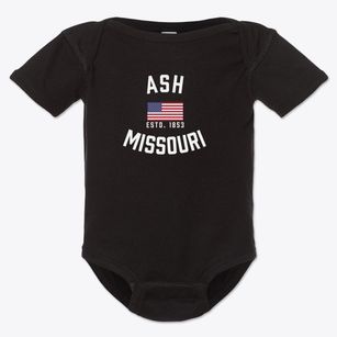 Ash Missouri Patriot Baby Onesie