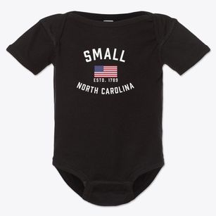 Small North Carolina Patriot Baby Onesie