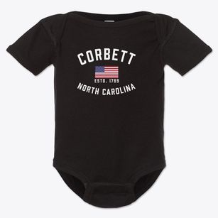 Corbett North Carolina Patriot Baby Onesie