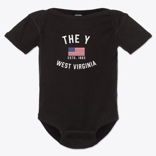The Y West Virginia Patriot Baby Onesie