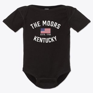 The Moors Kentucky Patriot Baby Onesie