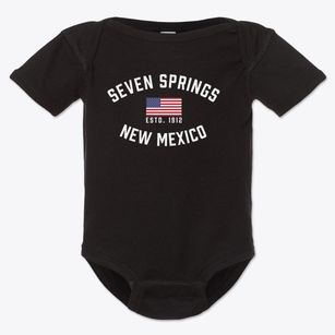 Seven Springs New Mexico Patriot Baby Onesie