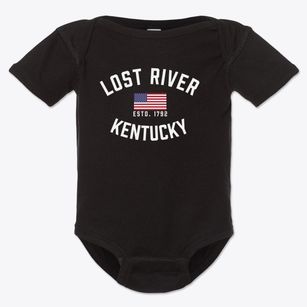 Lost River Kentucky Patriot Baby Onesie