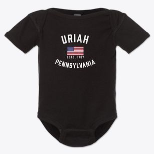 Uriah Pennsylvania Patriot Baby Onesie