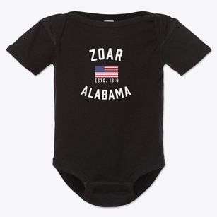 Zoar Alabama Patriot Baby Onesie
