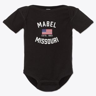 Mabel Missouri Patriot Baby Onesie