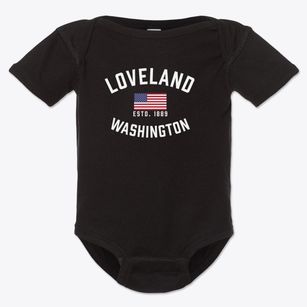 Loveland Washington Patriot Baby Onesie