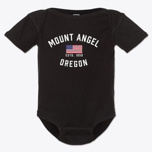 Mount Angel Oregon Patriot Baby Onesie