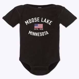 Moose Lake Minnesota Patriot Baby Onesie