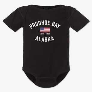 Prudhoe Bay Alaska Patriot Baby Onesie