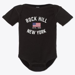 Rock Hill New York Patriot Baby Onesie