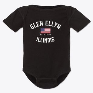 Glen Ellyn Illinois Patriot Baby Onesie