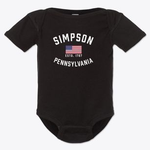Simpson Pennsylvania Patriot Baby Onesie