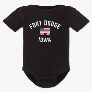 Fort Dodge Iowa Patriot Baby Onesie