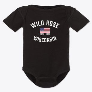 Wild Rose Wisconsin Patriot Baby Onesie