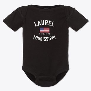 Laurel Mississippi Patriot Baby Onesie