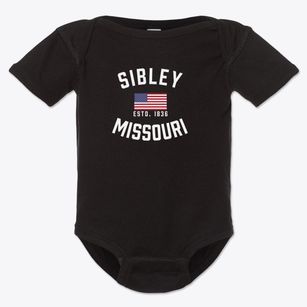 Sibley Missouri Patriot Baby Onesie