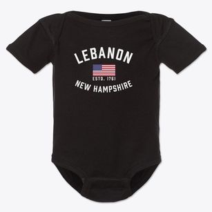 Lebanon New Hampshire Patriot Baby Onesie