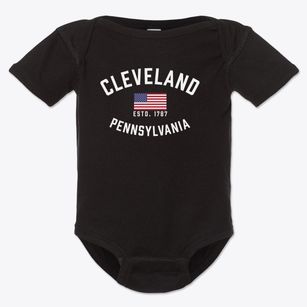 Cleveland Pennsylvania Patriot Baby Onesie