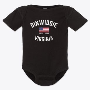Dinwiddie Virginia Patriot Baby Onesie
