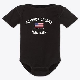 Rimrock Colony Montana Patriot Baby Onesie