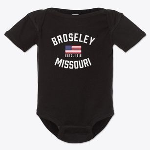Broseley Missouri Patriot Baby Onesie