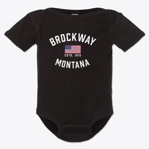 Brockway Montana Patriot Baby Onesie