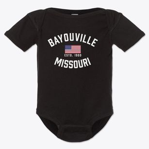 Bayouville Missouri Patriot Baby Onesie