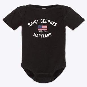 Saint Georges Maryland Patriot Baby Onesie