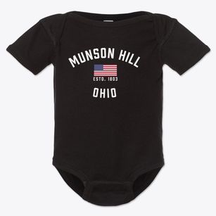 Munson Hill Ohio Patriot Baby Onesie