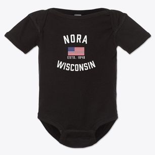Nora Wisconsin Patriot Baby Onesie
