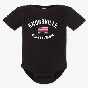 Knobsville Pennsylvania Patriot Baby Onesie