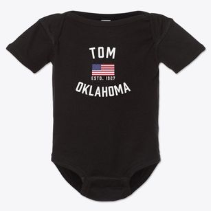 Tom Oklahoma Patriot Baby Onesie