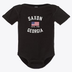 Saxon Georgia Patriot Baby Onesie