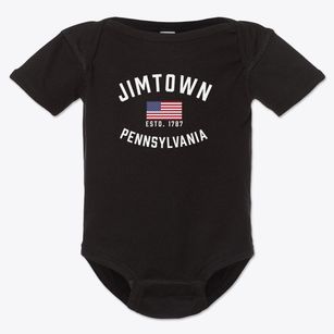 Jimtown Pennsylvania Patriot Baby Onesie