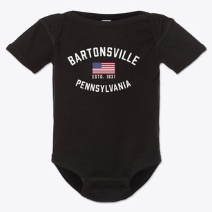 Bartonsville Pennsylvania Patriot Baby Onesie
