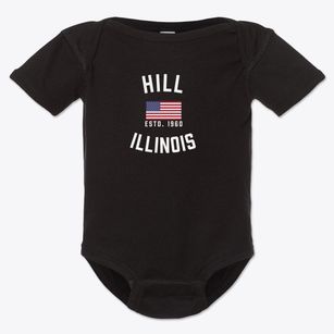 Hill Illinois Patriot Baby Onesie