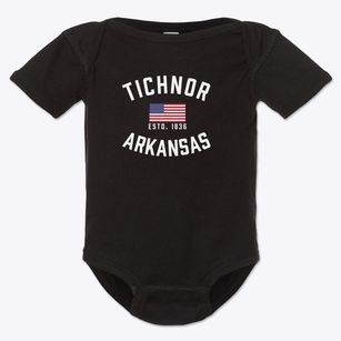 Tichnor Arkansas Patriot Baby Onesie