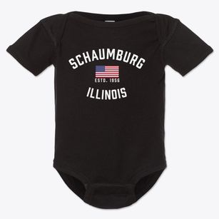 Schaumburg Illinois Patriot Baby Onesie