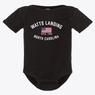 Watts Landing North Carolina Patriot Baby Onesie