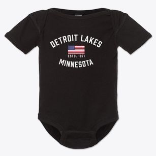 Detroit Lakes Minnesota Patriot Baby Onesie