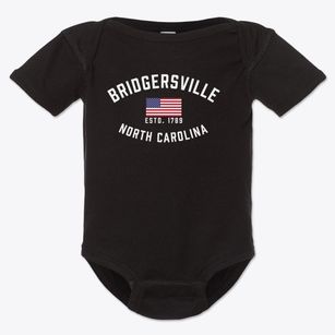 Bridgersville North Carolina Patriot Baby Onesie