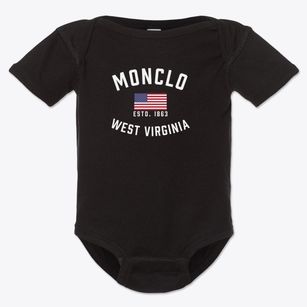 Monclo West Virginia Patriot Baby Onesie